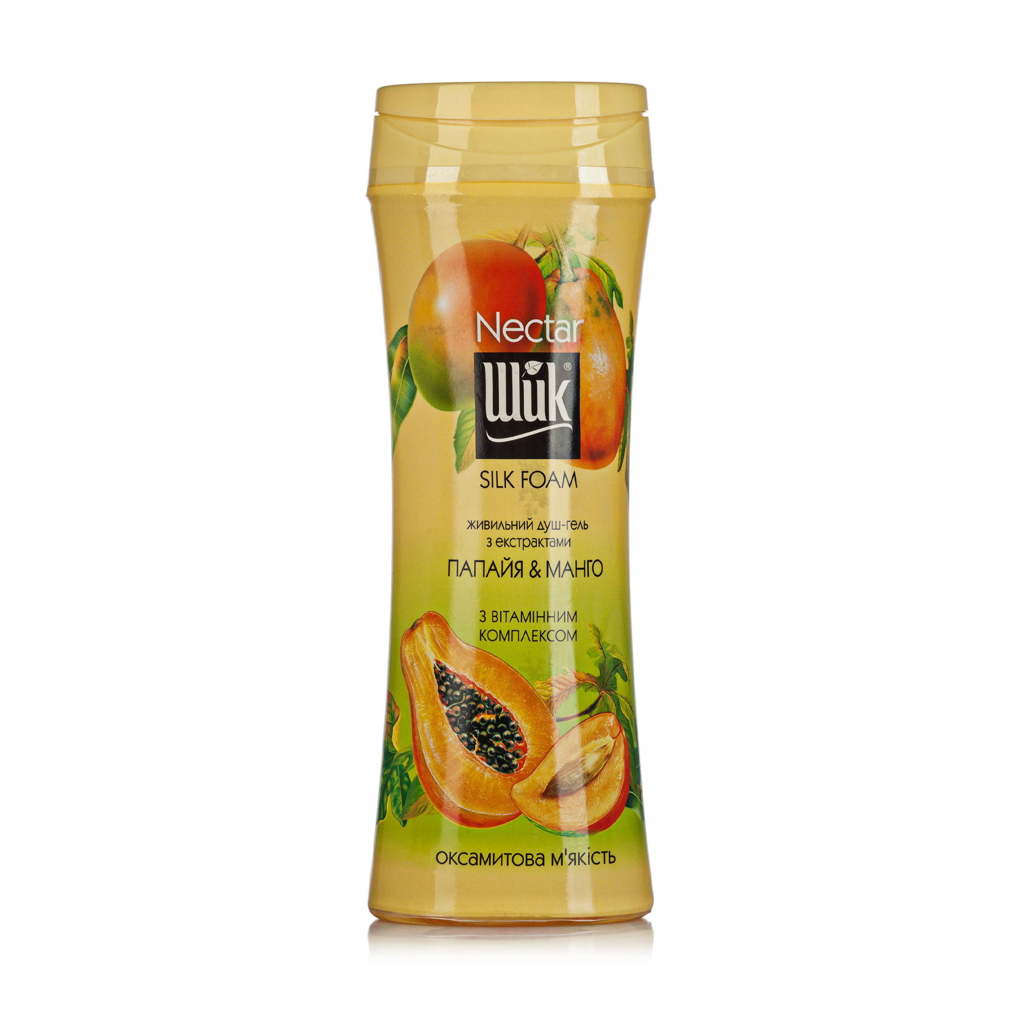 Живильний гель для душу Shik Nectar Silk Foam Папайя і манго, 250 г
